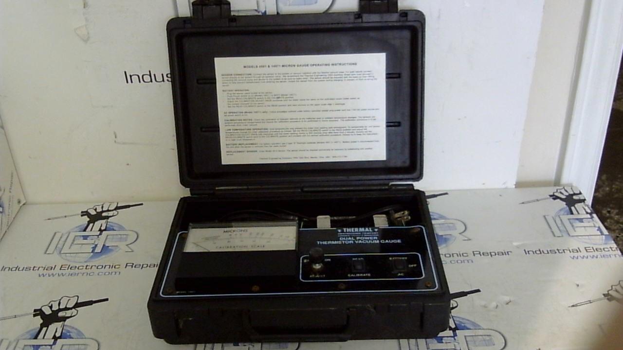 Thermal Engineering Co. 14571 Thermistor Vacuum Gauge Thermal ...